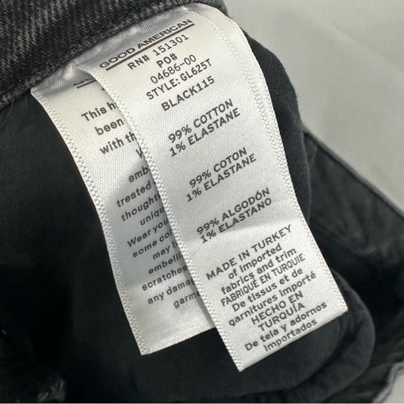 Good American Good Classic High Rise Slim
Straight Leg Jeans - Picture 4 of 5